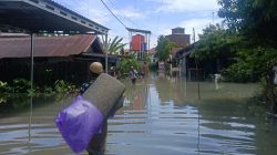 Kawasan Tanjung Rema Martapura Terendam Banjir Hingga Pinggang Orang Dewasa