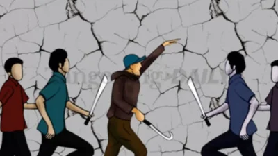 Viral Video Perkelahian di Pasar Lama, Polisi: Tembakan Peringatan untuk Bubarkan Massa yang Keluarkan Sajam