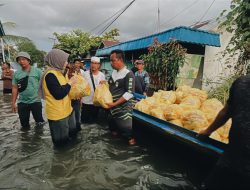 Golkar Kalsel Salurkan Bantuan untuk Korban Banjir di Desa Keramat Sungai Tabuk