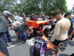 Kecelakaan di Jembatan Kembar Kayutangi, Pengendara Motor Plat Merah Tewas Ditempat