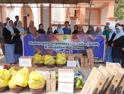 GOW Balangan Tinjau dan Salurkan Bantuan Korban Kebakaran di Desa Galumbang