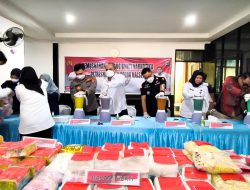 Teriakan Pecah Para Tahanan Saat 67,6 Kg Sabu Diblender Polda Kalsel Dari Tangan 50 Tersangka