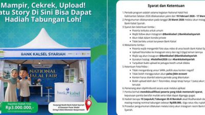 Foto Booth Bank Kalsel Syariah dan Unggah, Dapatkan Rp 3 Juta bagi yang Beruntung