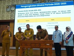 Wali Kota Tetapkan Direksi Baru PTAM Bandarmasih, Tekankan Reformasi Distribusi Air Bersih