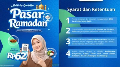 Hidupkan Pasar Wadai, Bank Kalsel Berikan Promo Rp 62
