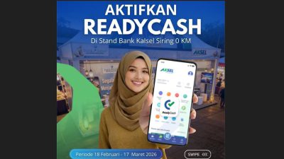 Aktifkan Ready Cash Bank Kalsel, Dapatkan Voucher Rp 100 Ribu