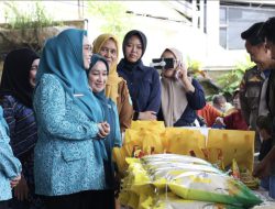 Ketua TP PKK Tanah Bumbu Buka Pasar Murah Ramadan di Kecamatan Simpang Empat