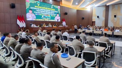 Kapolda Kalsel Atensi Potensi Kerawanan Arus Mudik Idul Fitri 2026, 2.189 Personel Gabungan Disiagakan