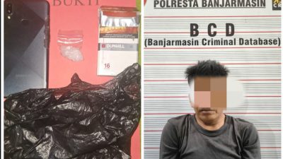 Sempat Buang Sabu saat Digerebek, Buruh Paruh Baya di Kelayan B Diringkus Polisi