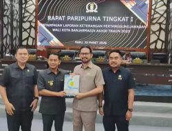 DPRD Banjarmasin Terima Penyampaian LKPj 2025 Walikota Banjarmasin