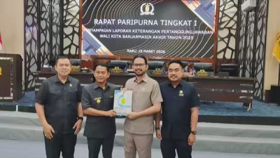 DPRD Banjarmasin Terima Penyampaian LKPj 2025 Walikota Banjarmasin