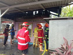Ditinggal Penghuni, Rumah di Barabai Hangus Terbakar