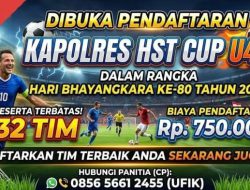Polres HST Gelar Kapolres Cup U-40, Buka Pendaftaran Hingga 22 April