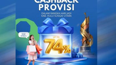 Momen Harjad ke-74 HSU, Bank Kalsel Promo Cashback Provisi Kredit Multiguna