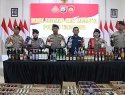 Polres Tabalong Sita Ratusan Miras Ilegal dari Dua Lokasi di Mabuun