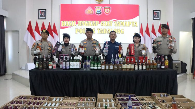 Polres Tabalong Sita Ratusan Miras Ilegal dari Dua Lokasi di Mabuun