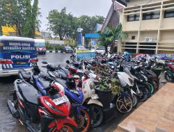 Polresta Banjarmasin Amankan 25 Motor Balap Liar dan Berlakukan Tilang Hingga 3 Bulan