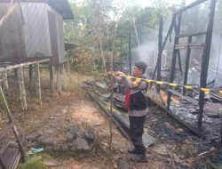 Kebakaran di Muara Uya, Dua Rumah Warga Ludes Terbakar