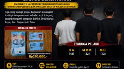 Preman Berkedok Tarik Tarif Parkir kepada Sopir Truk di SPBU Banua Anyar Dicokok Polisi