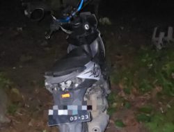 Kepergok Curi Pisang, Maling Kabur Tinggalkan Motor di Kebun Warga