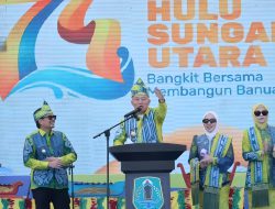 HSU Rayakan HUT ke-74, Gubernur H. Muhidin Tekankan Kolaborasi untuk Percepatan Pembangunan
