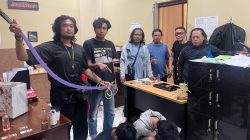 URC Sat Reskrim Polresta Banjarmasin Amankan Dua Remaja Bawa Celurit