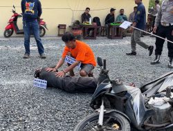 Polsek Banjarmasin Selatan Gelar Rekonstruksi Pembunuhan di Rajawali Raya