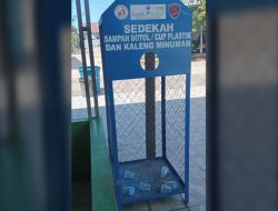 CSR Bank Kalsel Bantu Tempat Sampah Botol Plastik