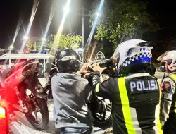 Patroli Cegah Balap Liar, Satlantas Polresta Banjarmasin Amankan Tiga Sepeda Motor