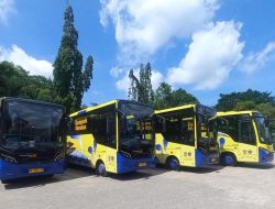Bus Listrik Jumbo Mulai Mengaspal Saat Hari Jadi Kalsel ke-76