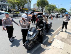 Razia Gabungan Propam Polda Kalsel dan POM TNI, Sejumlah Polisi Terjaring Tak Lengkapi Surat Berkendara