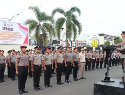 Pimpin Upacara Kenaikan Pangkat, Kapolres Tabalong Ajak Personel Tingkatkan Pengabdian