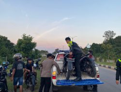 Tindak Lanjut Laporan Warga, Polres Tabalong Amankan Dua Motor Balap Liar