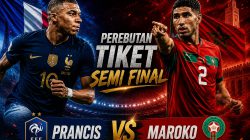 Prancis vs Maroko: Les Bleus Diunggulkan, Mampukah Singa Atlas Menulis Sejarah di Piala Dunia 2026?