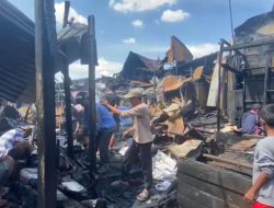 Kebakaran Pasar Lima Banjarmasin, 162 Toko dan Kios Hangus Terbakar
