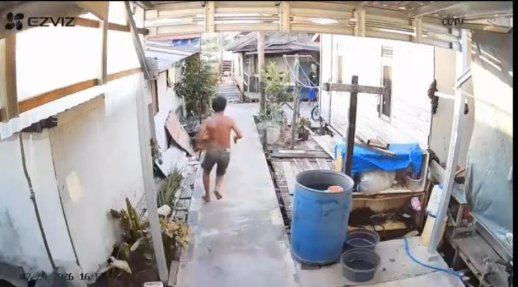 Tangkap layar cctv keributan di Mantuil (humaspolrestabanjarmasin)