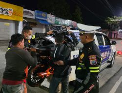 Cegah Balap Liar, Satlantas Polresta Banjarmasin Tindak 26 Pelanggar Saat Patroli Dini Hari