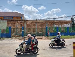 Penambahan Bangunan Puskesmas Sungai Andai Tanpa Plang Proyek