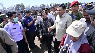 Tinjau Lokasi Karhutla di Kalimantan Selatan, Menko Polkam Optimis Penanganan Berjalan Maksimal