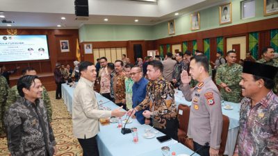 Kapolresta Banjarmasin Hadiri Silaturahmi Menko Polkam Bersama Forkopimda dan Tokoh Masyarakat se-Kalsel