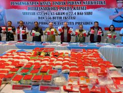 Polda Kalsel Musnahkan 172,5 Kilogram Sabu, 32 Kilogram di antaranya Milik Fredy Pratama