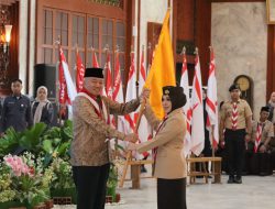 Lepas 498 Kontingen Jamnas, Gubernur Muhidin Minta Pramuka Banua Bawa Pulang Prestasi