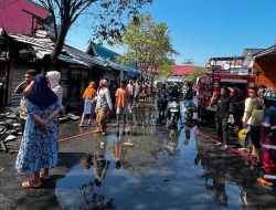 Data Sementara Tagana Banjarmasin, 17 Kios Pasar Teluk Dalam Terdampak Kebakaran