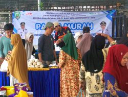 Gelar Pasar Murah ke-54, Ratusan Paket Sembako Ludes Terjual di Desa Lamida Bawah