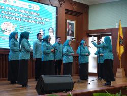 TP PKK Balangan Sabet Juara Pertama Lomba Paduan Suara Mars PKK Kalsel