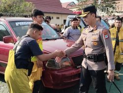 Kapolresta Banjarmasin Cek Kesiapan 200 Personel Hadapi Karhutla 2026