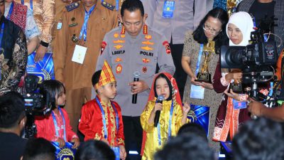 Raih Juara I Nasional Dongeng, Faiha Asal Tabalong Tampil di Hadapan Kapolri