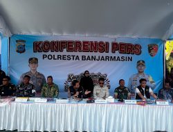 Polresta Banjarmasin Gelar Konferensi Pers Dugaan Pencabulan dengan Kekerasan di Alalak Utara