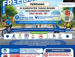 CFD Perdana Tanah Bumbu Meriahkan HUT RI Ke-81 dengan Olahraga, UMKM, dan Edukasi Lingkungan
