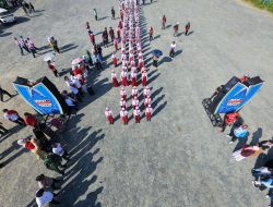 Aksi Merah Putih Gerak Jalan Pelajar Tanah Bumbu Jadi Wadah Pembinaan Karakter Generasi Muda